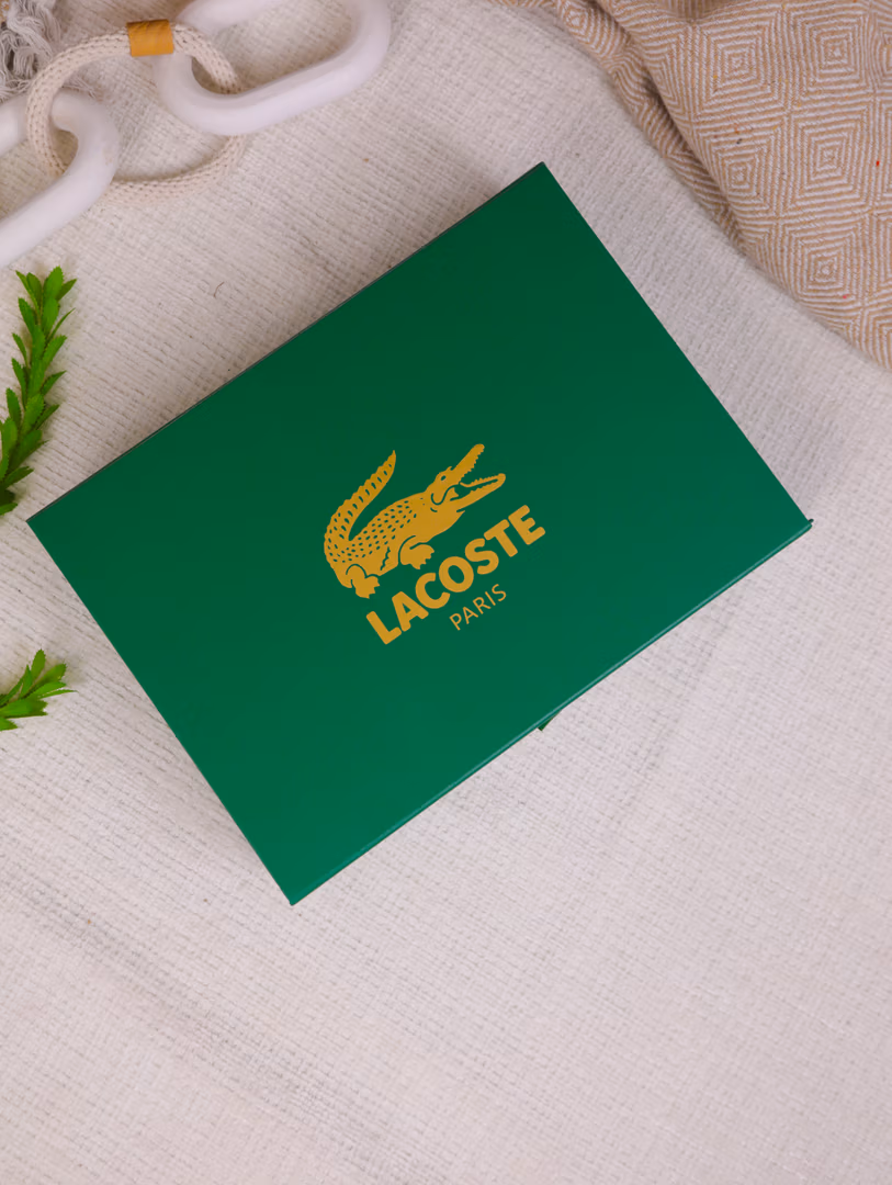 صندوق LACOSTE  - Color اخضر 