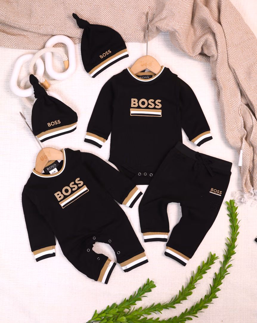 طقم افرهول و تبان  boss  - Color أسود 