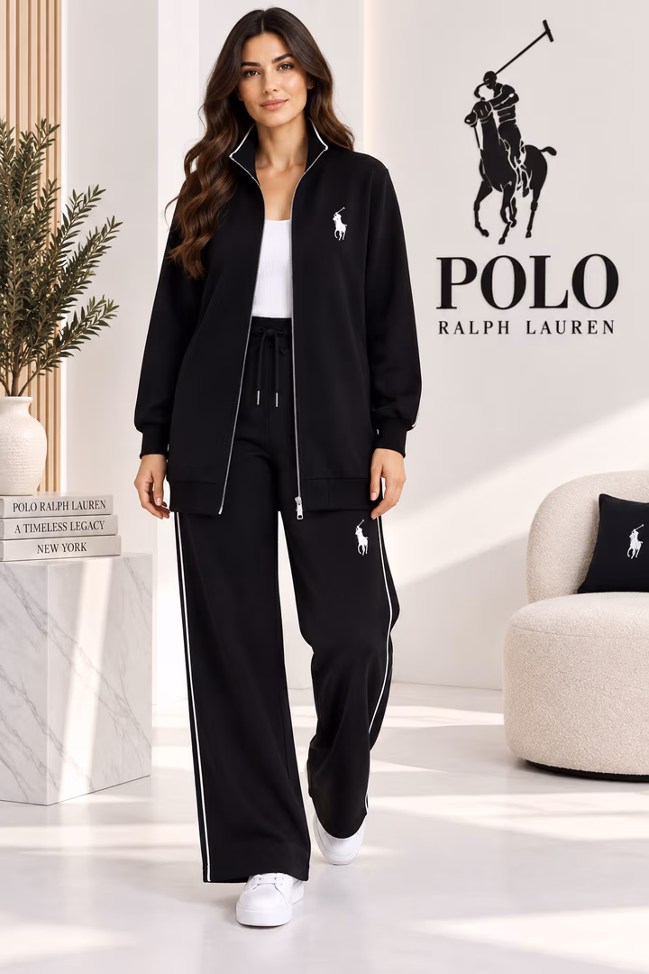 طقم ستاتي POLO  - Color أسود