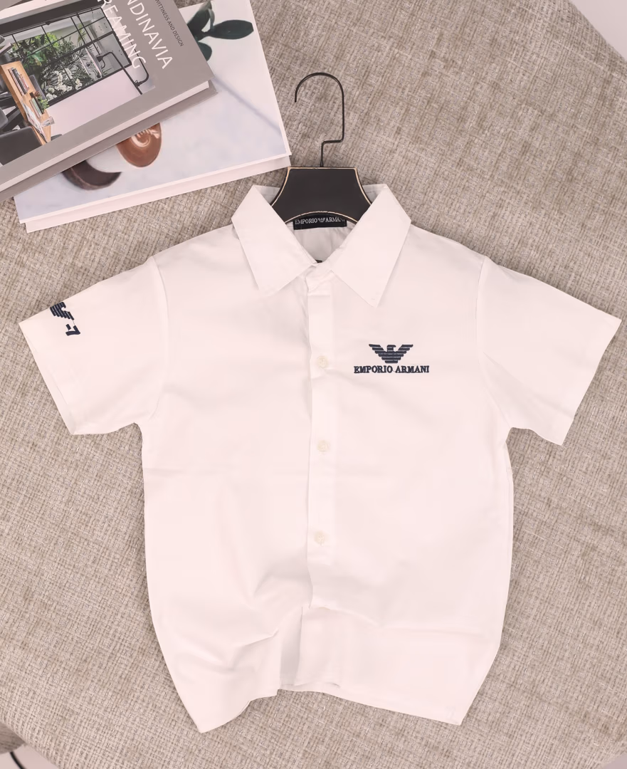 قميص ولادي ARMANI  - Color ابيض 
